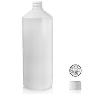 White HDPE Bottle