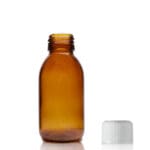 100ml Amber Glass Syrup Bottle & Medilock Cap