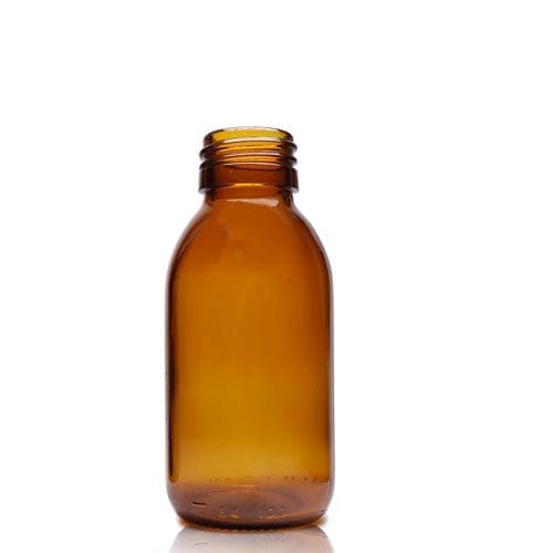 100ml Amber Glass Syrup Bottle
