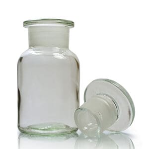 100ml Clear Glass Apothecary Bottle With Glass Stopper