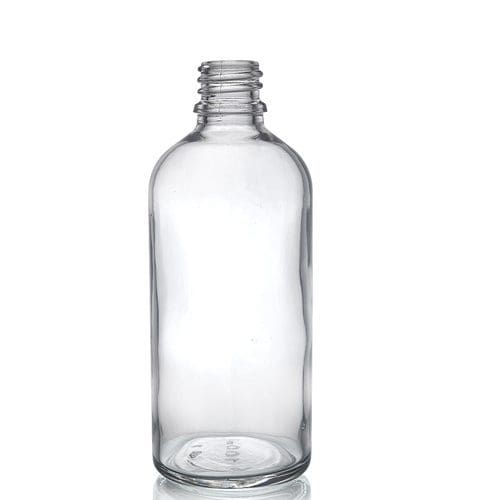 100ml Clear Glass Dropper Bottle w No Cap