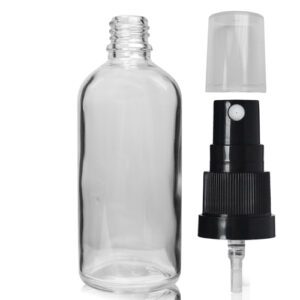 100ml Clear Glass Spray Bottle