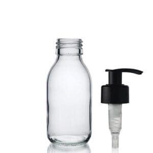 100ml Clear glass Sirop bottle