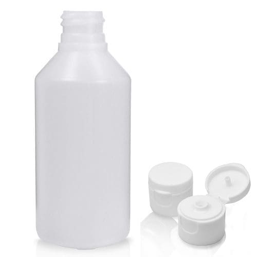 100ml HDPE Plastic Round Bottle With Flip-Top Cap