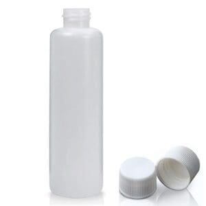100ml Natural HDPE Slim Plastic Bottle With A Screw Cap
