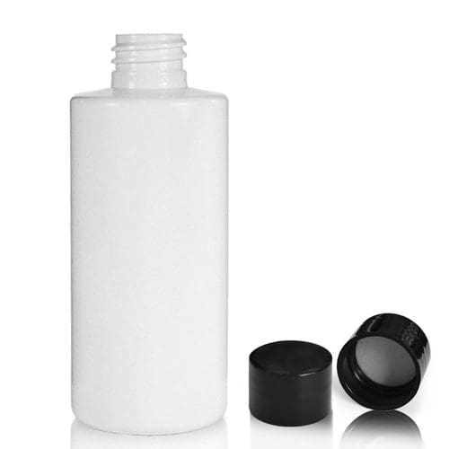 100ml White PET Plastic Bottle With Plastic Screw Cap