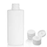 100ml White PET Plastic Bottle With Flip Top Cap