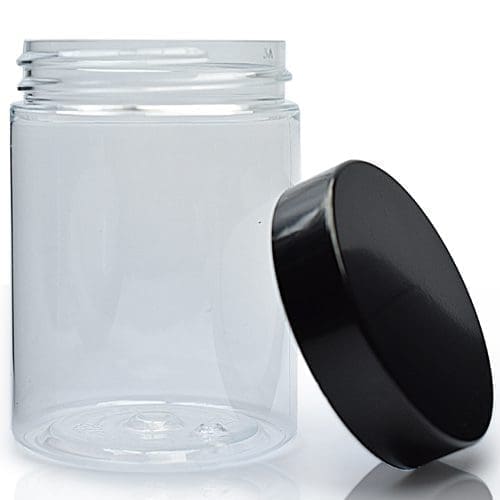 100ml Small Plastic Jar With Lid Clear PET Jars Ampulla