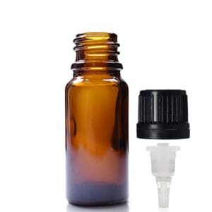 10ml Amber Dropper Bottle With Dropper Cap