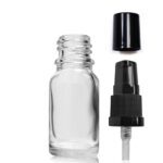 10ml Clear Glass Dropper Bottle With Lotion Pump