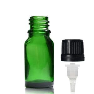 10ml Green Dropper Bottle With Dropper Cap