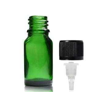 10ml Green Dropper Bottle With Child Resistant Cap