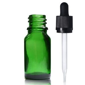 10ml Green Dropper Bottle With Child Resistant Pipette