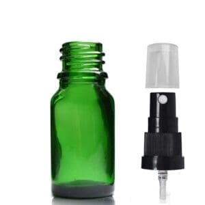 10ml Green Glass Spray Bottle