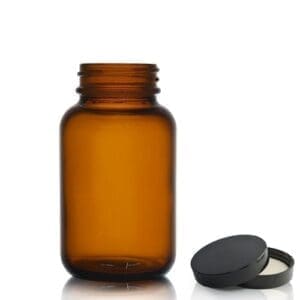 120ml Amber Glass Pharmapac Jar & Cap