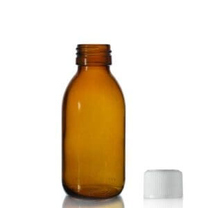 125ml Amber Glass Sirop Bottle w CRC Cap