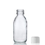125ml Clear Glass Sirop Bottle w CRC Cap