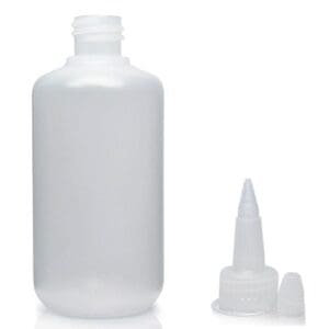 125ml Round Plastic Bottle With Spout Cap