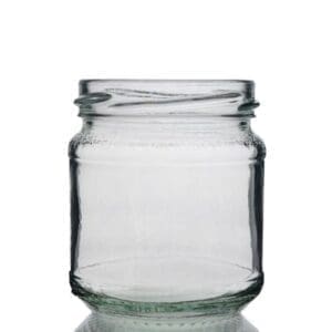 1/2lb Clear Glass Honey Jar