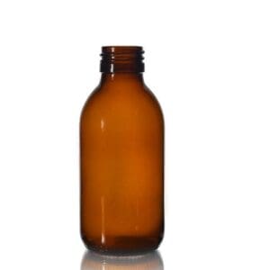 150ml Amber Glass Sirop Bottle w No Cap