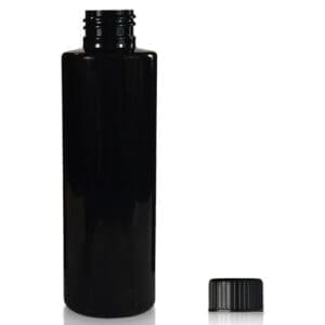 150ml Black Plastic Bottle With Cap