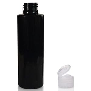 150ml Black Bottle With Flip Top Cap