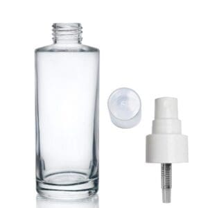 150ml Clear Glass Simplicity Bottle & Atomiser Cap