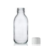 150ml Clear Glass Sirop Bottle w CRC Cap