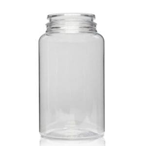 150ml Clear plastic pill jar