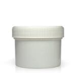 150ml White Screw Top Jar With 70mm Lid