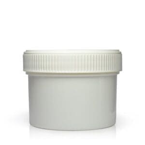 150ml White Screw Top Jar With 70mm Lid