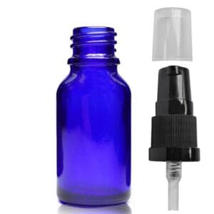 15ml Blue Glass Dropper Bottle & Lotion Pump