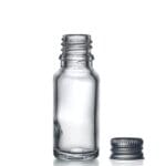 15ml Clear Glass Dropper Bottle With Metal Cap