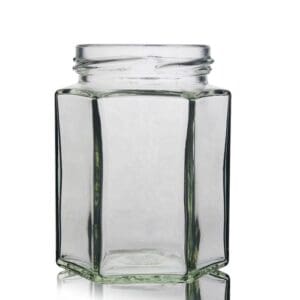 190ml Hexagonal Glass Jar