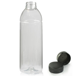 1000ml Plastic juice bottle with black cap