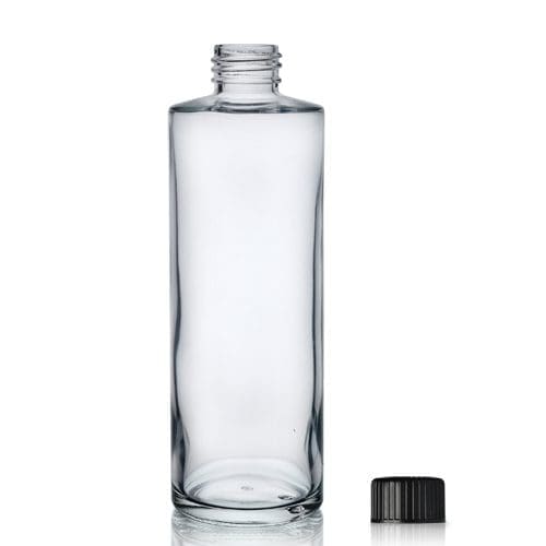 200ml Clear Glass Simplicity Bottle & 24mm Screw Cap