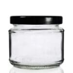 200ml Squat Jar w Black Lid