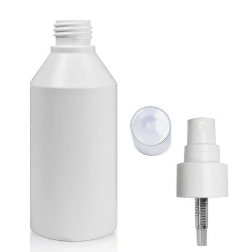 200ml White HDPE Bottle With An Atomiser Spray
