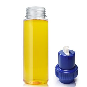 250ml Slim Plastic Juice Bottle With Nozzle Cap