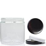 200ml Clear Plastic Jar With Plastic Lid