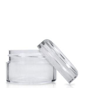20ml Clear Plastic Cosmetic Jar With Lid
