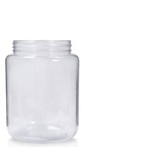 Clear screw top jar