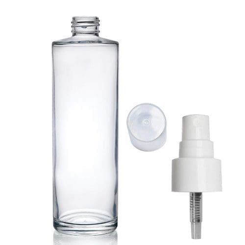 250ml Clear Glass Simplicity Bottle With Atomiser Spray