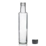 250ml Round Dorica Oil Bottle with black cap