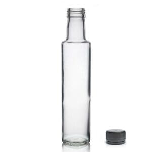 250ml Round Dorica Oil Bottle with black cap