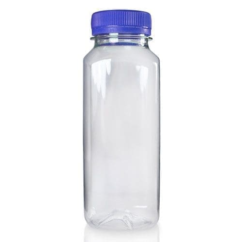 250ml Plastic Square Juice Bottle With Tamper Evident Cap