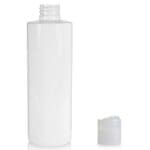 250ml White PET Plastic Bottle & Disc Top Cap