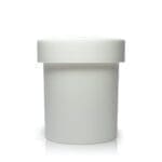 250ml White Screw Top Jar With Child Resistant Lid