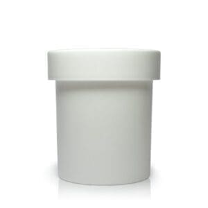 250ml White Screw Top Jar With Child Resistant Lid