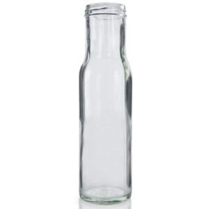 250ml round glass sauce bottle